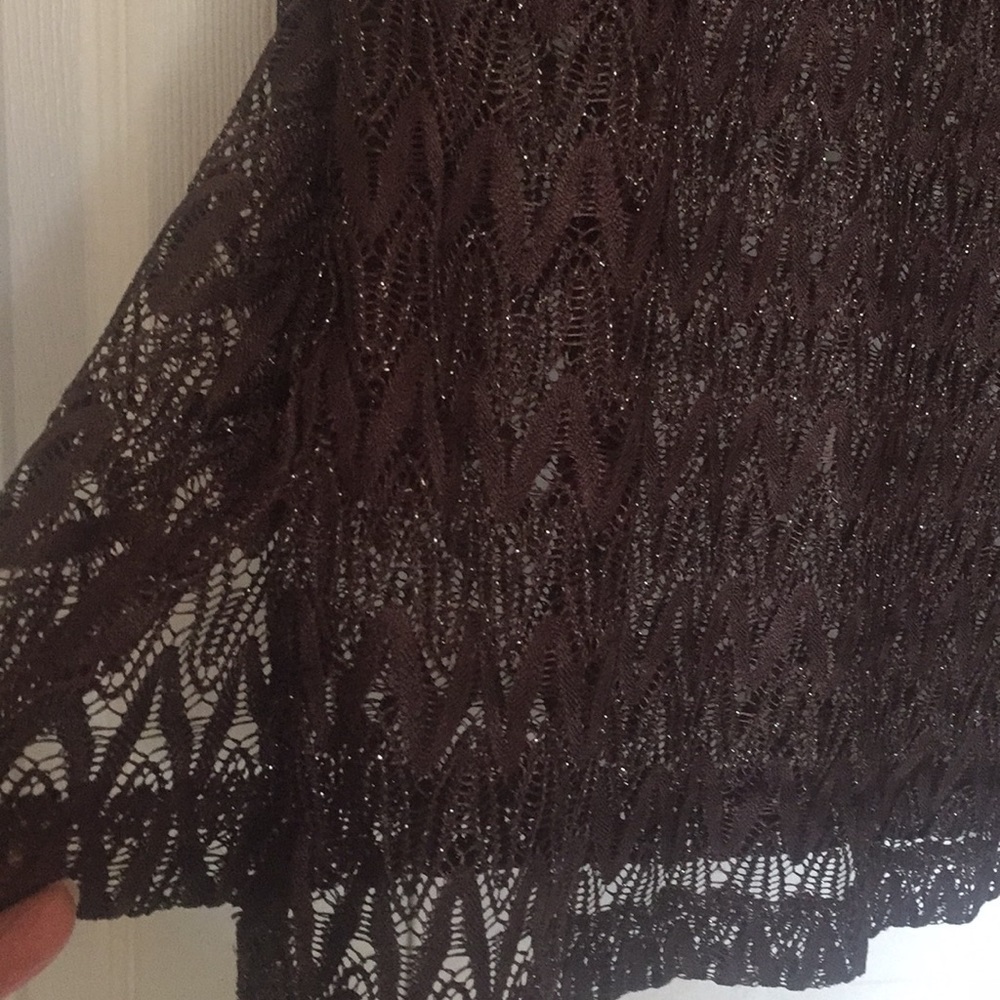 Faded Glory lacy long top - Picture 2 of 7